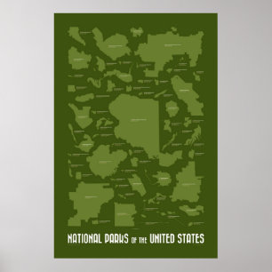 National Parks of the United States Poster