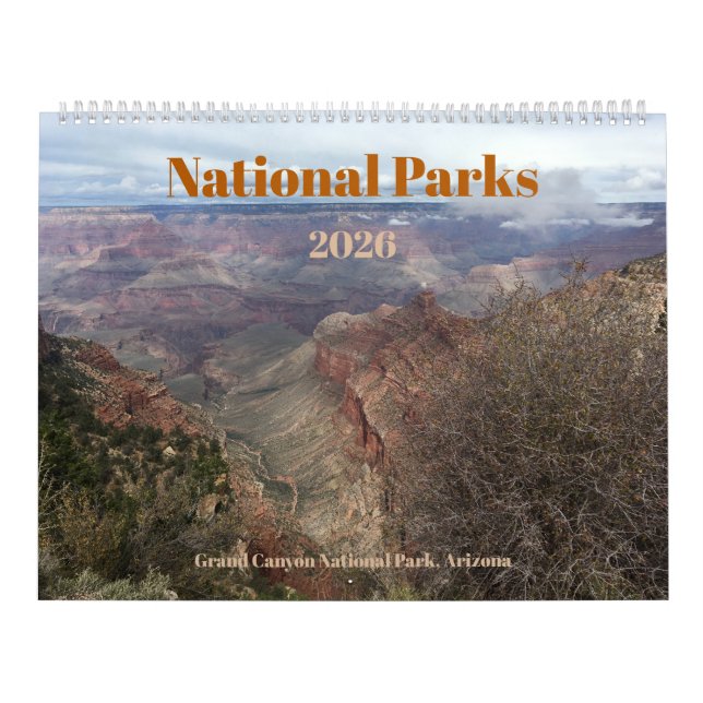 National Parks Photographic 12-Month 2026 Calendar (Cover)