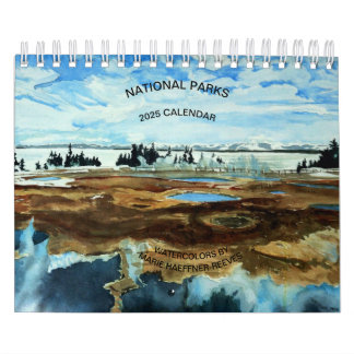 NATIONAL PARKS WATERCOLORS 2025 CALENDAR