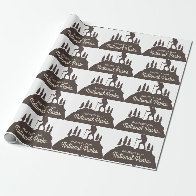 National Parks Wrapping Paper (Unrolled)
