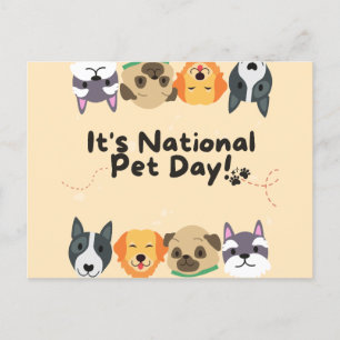 National Pet Day Postcard