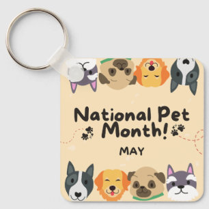 National Pet Month Key Ring