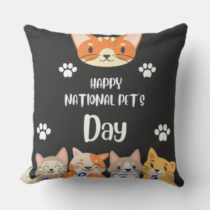 National pet's day unique celebration 20 Feb,2025 Cushion