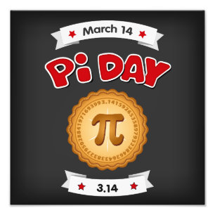 National Pi Day, March 14,  Photo Print