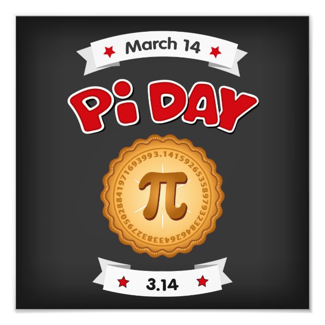 National Pi Day, March 14,  Photo Print (Front)