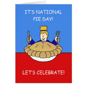 National Pie Day - January 23rd, Cartoon.