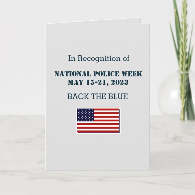 National Police Week 2023 Card (Front)
