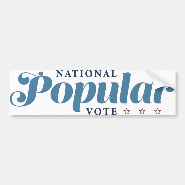 National Popular Vote Bumpersticker Bumper Sticker (Front)