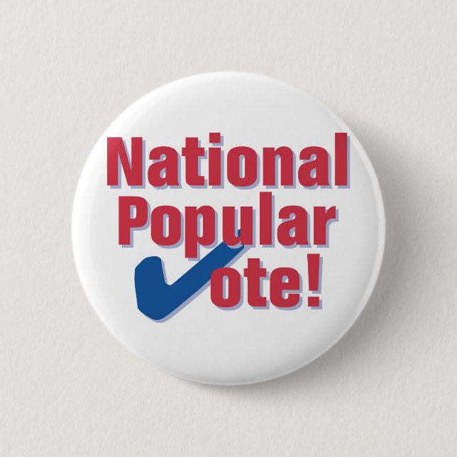 National Popular Vote Classic Logo Button (Front)
