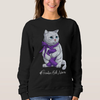 National Premature Birth Awareness Month Purple Ri Sweatshirt