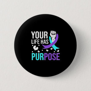 National prevention awareness month warrior  6 cm round badge