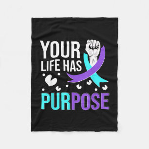 National prevention awareness month warrior fleece blanket