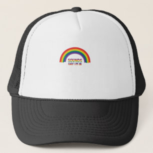 National Pride March Gay Equality LGBT Dinosaur Trucker Hat