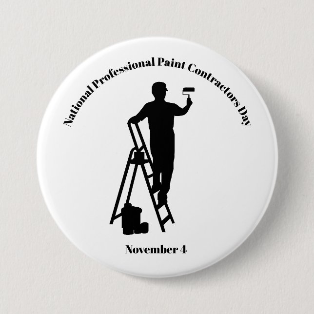 National Professional Paint Contractors Day Button (Front)