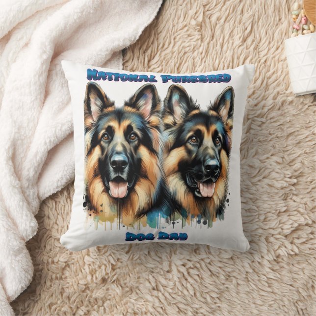 National Purebred Dog Day Celebration Art Cushion (Blanket)