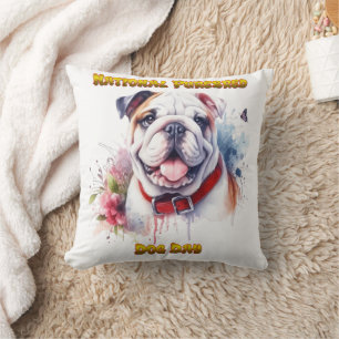 National Purebred Dog Day Celebration Artwork Cushion