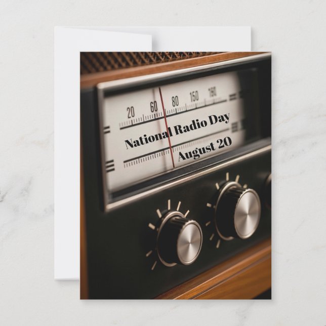 National Radio Day Card (Front)