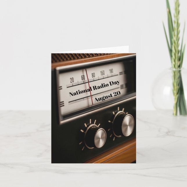 National Radio Day Card (Front)