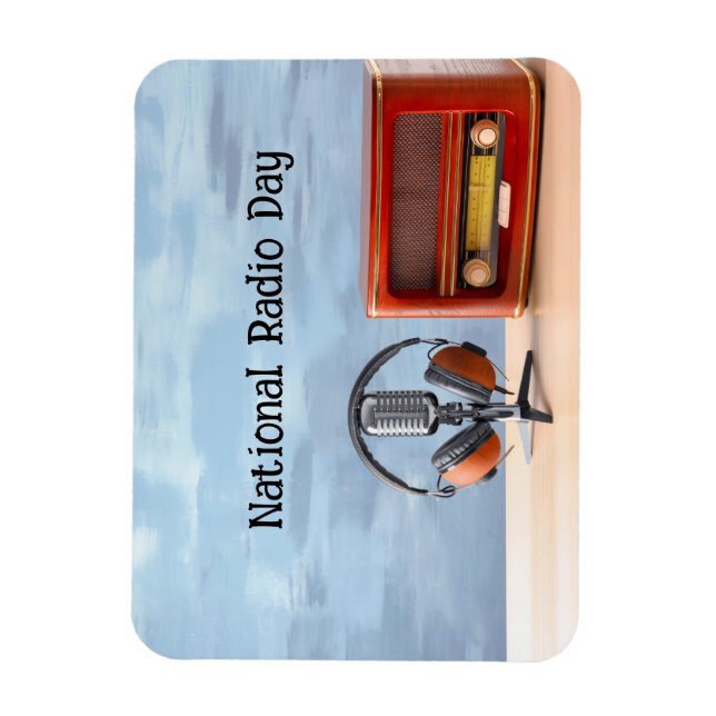 National Radio Day Magnet (Vertical)