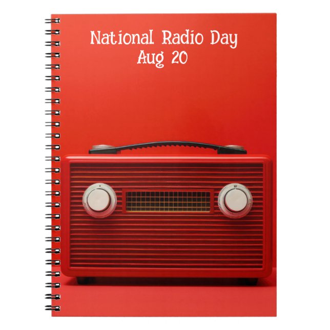 National Radio Day Notebook (Front)