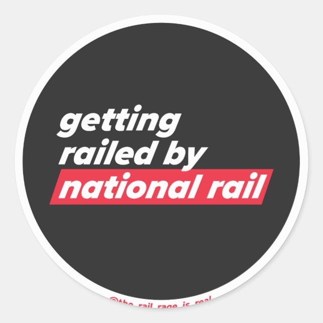 National Rail - sticker (Front)
