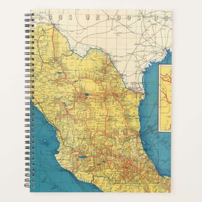 National Railroads of Mexico Map Planner (Front)