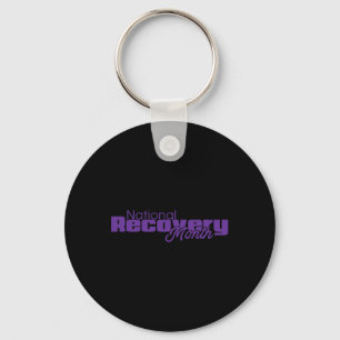 National Recovery Month - Purple Logo  Key Ring