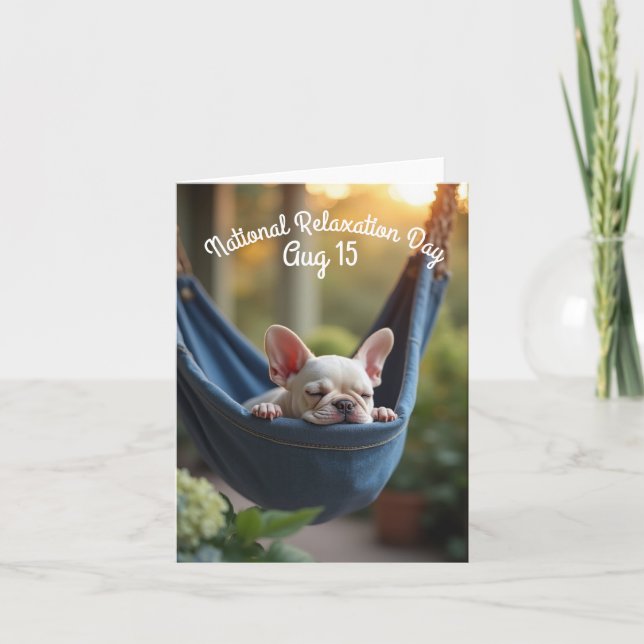 National Relaxation Day Card (Front)