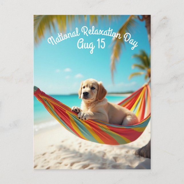 National Relaxation Day Postcard (Front)