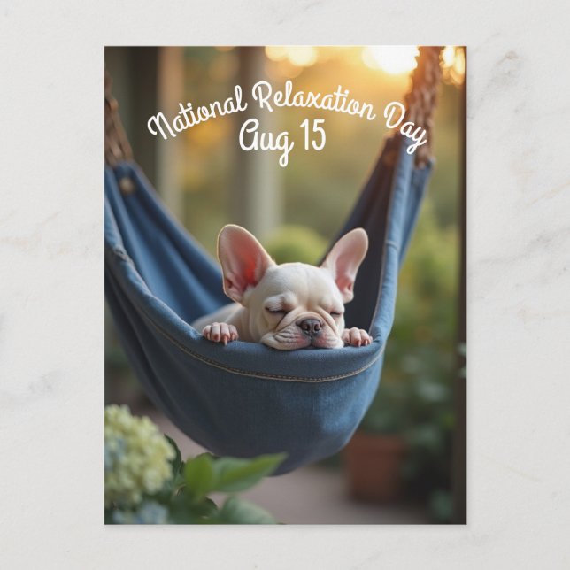National Relaxation Day Postcard (Front)