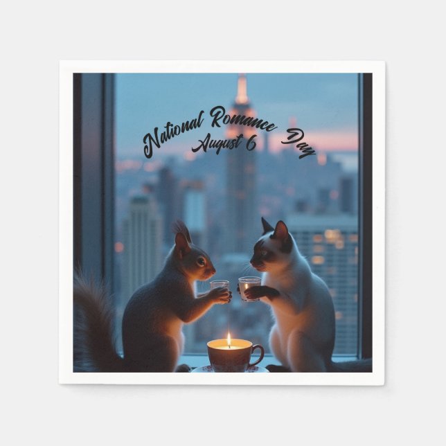 National Romance Day Napkin (Front)