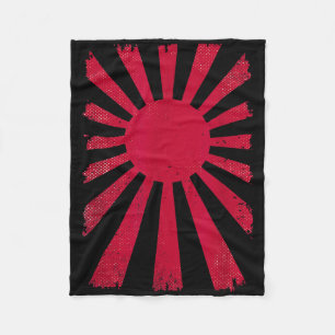 National Roots Imperial Japan Men Women Rising Sun Fleece Blanket