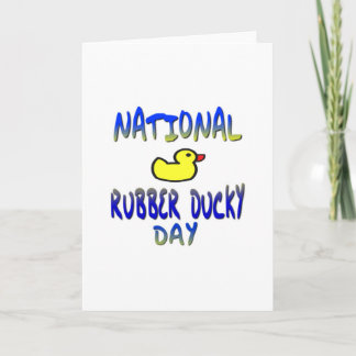 National Rubber Ducky Day Holiday Card