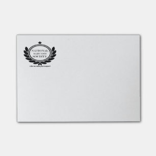 National Sarcasm Society Humour Quote Sarcastic Fu Post-it Notes