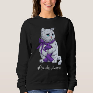 National Sarcoidosis Awareness Month Purple Ribbon Sweatshirt
