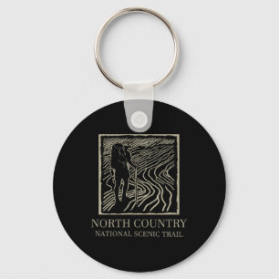 National Scenic Trail - North Country Trail Hiker  Key Ring