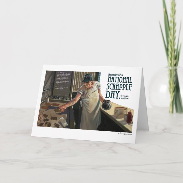 National Scrapple Day Card (Front)