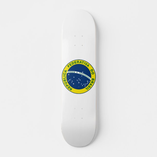 National Seal of Brazil Skateboard (Front)