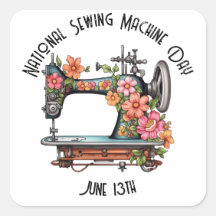 National Sewing Machine Day Custom 