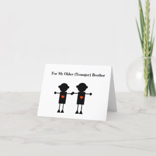 National Siblings Day Brothers Card