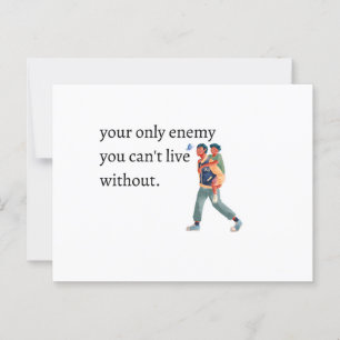 National Siblings Day Brothers  Postcard