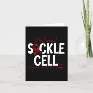National Sickle Cell Awareness Month 2 Card
