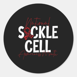 National Sickle Cell Awareness Month 2 Classic Round Sticker