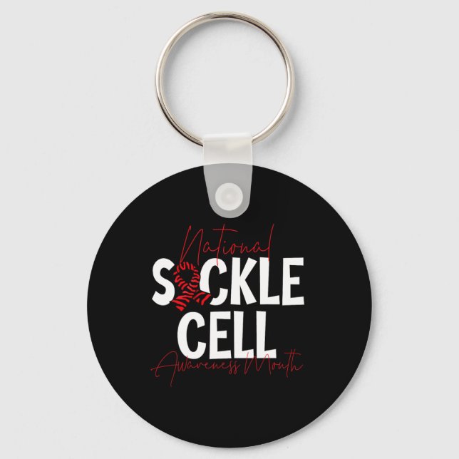 National Sickle Cell Awareness Month 2 Key Ring (Front)