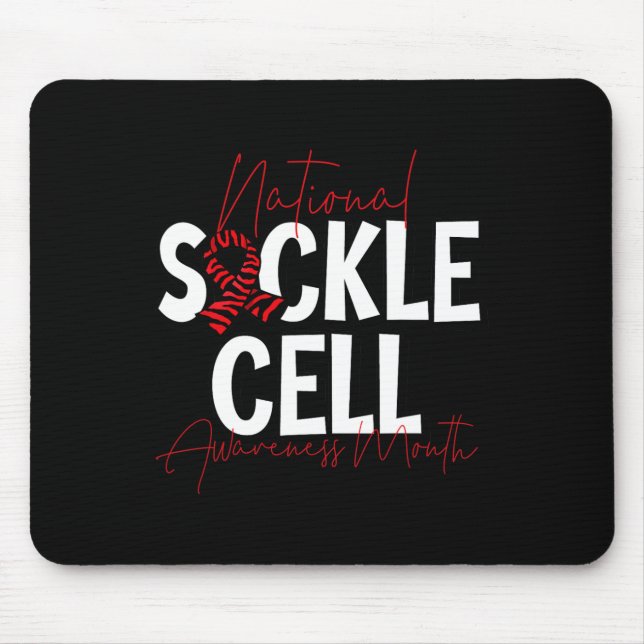 National Sickle Cell Awareness Month 2 Mouse Pad (Front)
