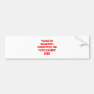 National 'Sleep With an Optometrist' Day Bumper Sticker