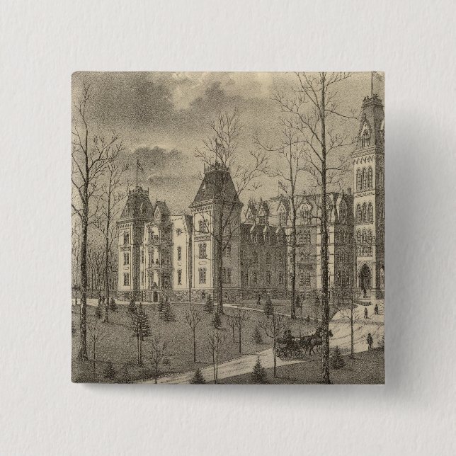 National Soldiers Home, Milwaukee County 15 Cm Square Badge (Front)