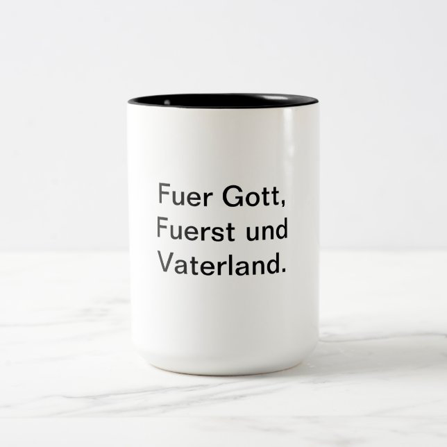 National Sovereignty must stay for Liechtenstein Two-Tone Coffee Mug (Center)