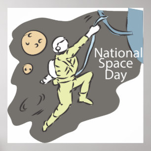 National Space Day Sign