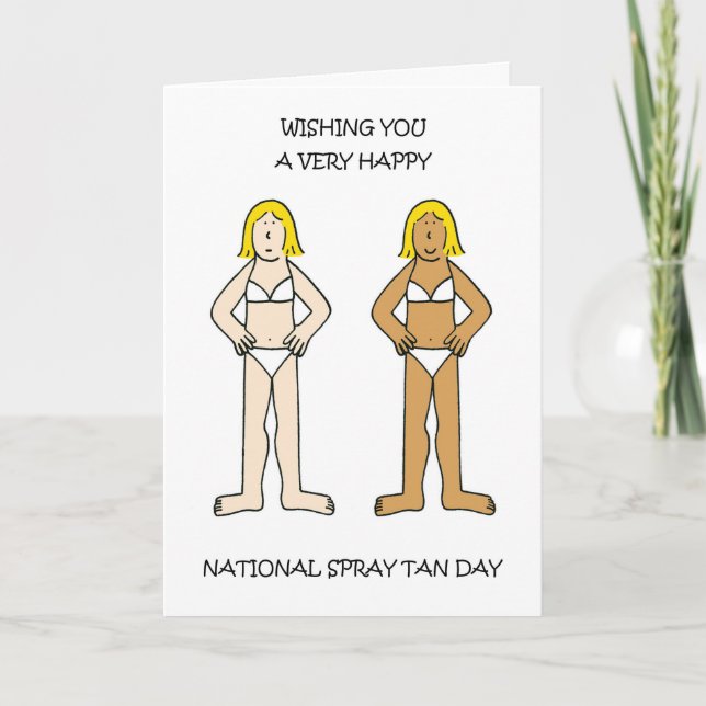 National Spray Tan Day March 6th Card (Front)